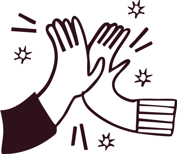 High five illustration