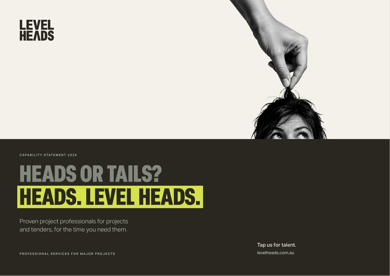 Level Heads capability statement cover